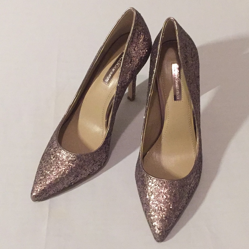 BCBG bronze Treasure pumps